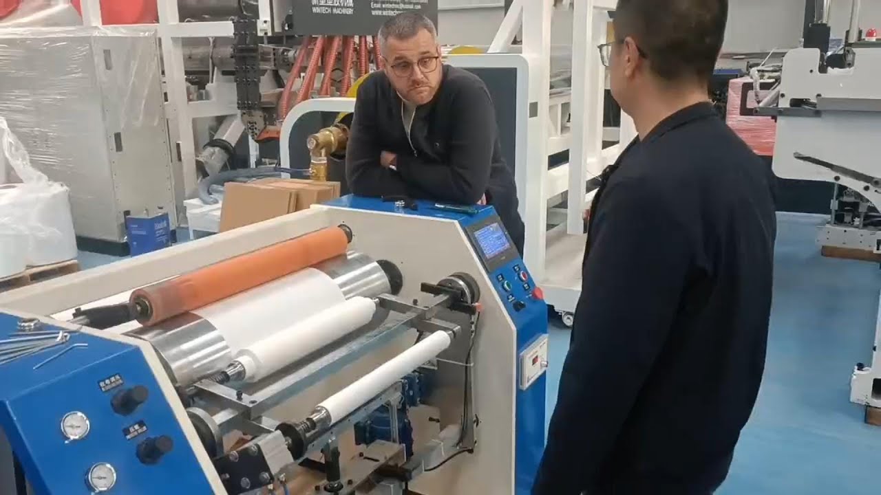 Butter Paper And Baking Paper Aluminum Foil Rewinder Machine, Cling Film and Aluminum Foil Rewinder