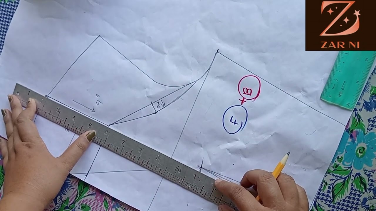 အခြေခံပုခုံးပျောက်Pattern ဆွဲနည်း #patternmaking #sewingtips #howtosewing #forbeginners #ZarNi