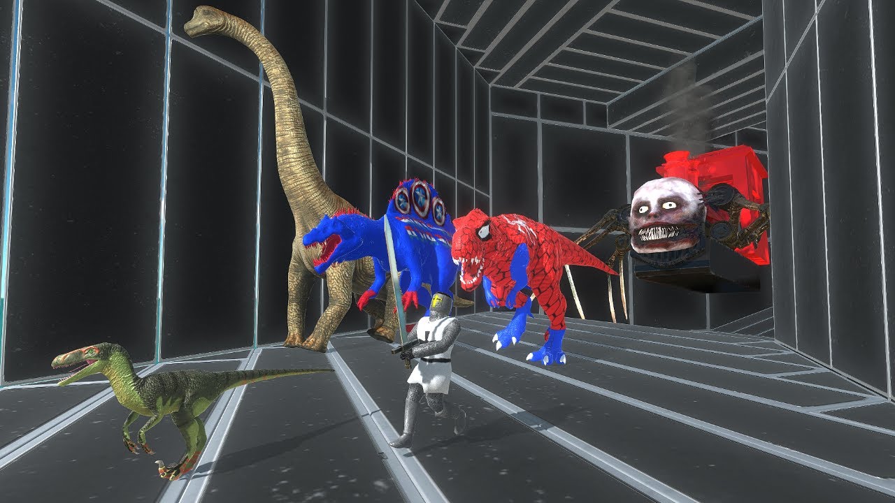 BLACK TUNNEL OF DEATH - ESCAPE FROM CREEPY CHO CHO CHARLES!! - Animal Revolt Battle Simulator