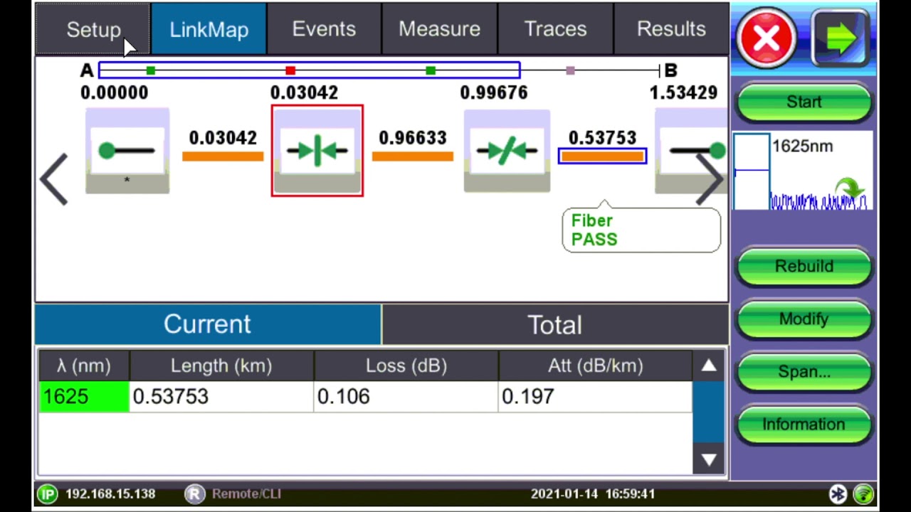 FX150+ OTDR GPON - Configurando Largura de Pulso