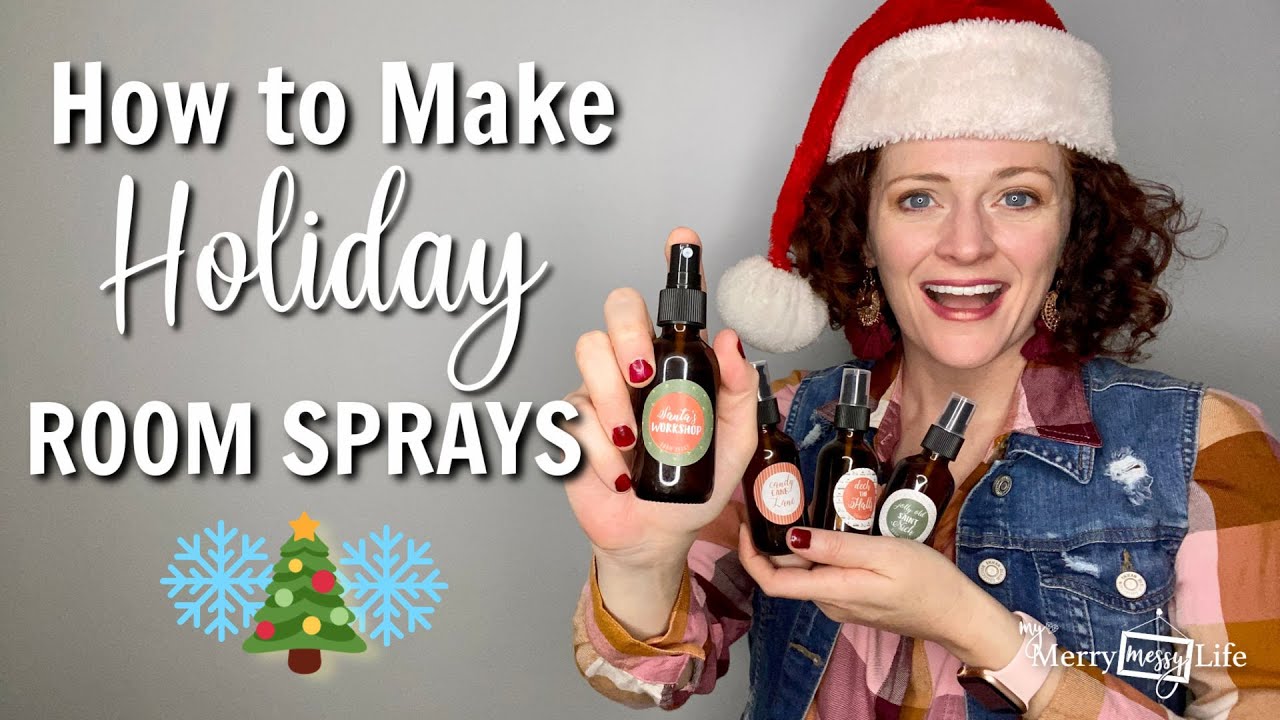 🎄 DIY Natural Holiday Room Spray Recipe 🎄 Easy to Make for Christmas Gifts!