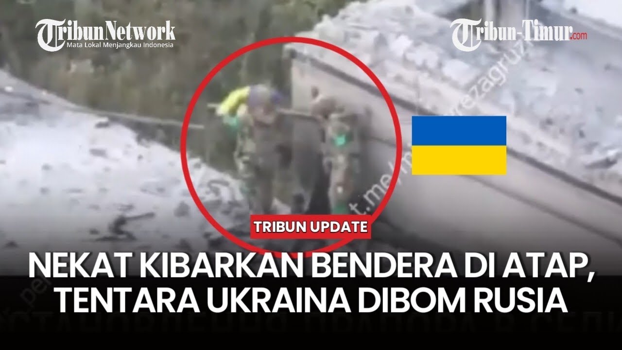 DRAMA BENDERA BERUJUNG PETAKA: DRONE FPV RUSIA HANTAM TENTARA UKRAINA DI ATAP SEKOLAH