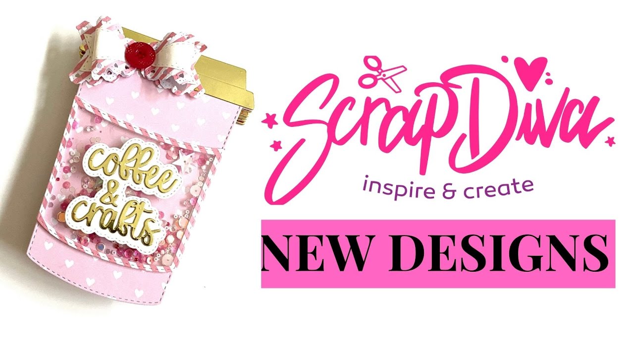 SCRAPDIVA DESIGNS | NEW DESIGNS | COFFEE CUP gift card holder