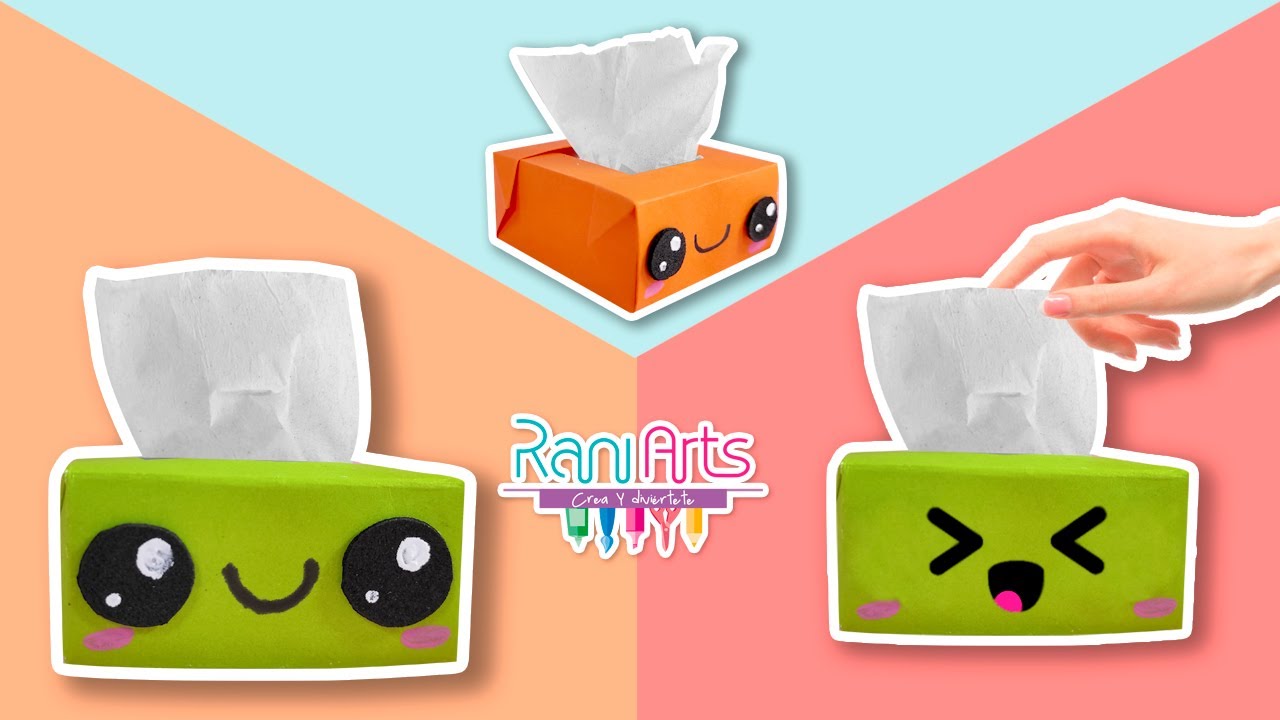 DIY - CAJA DE PAÑUELOS de PAPEL - ORIGAMI - super ADORABLE - tienes que intentar hacerla