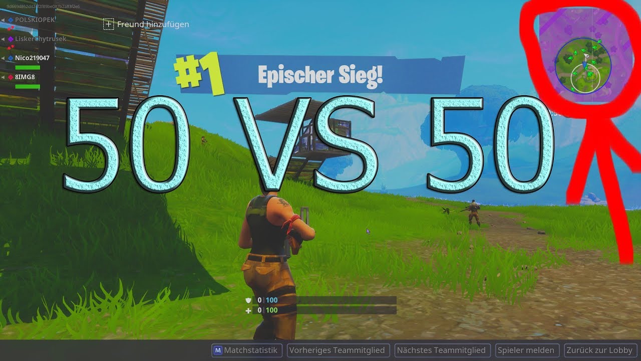 Fortnite 50Vs50 Epischer Sieg! [DeutschLP]