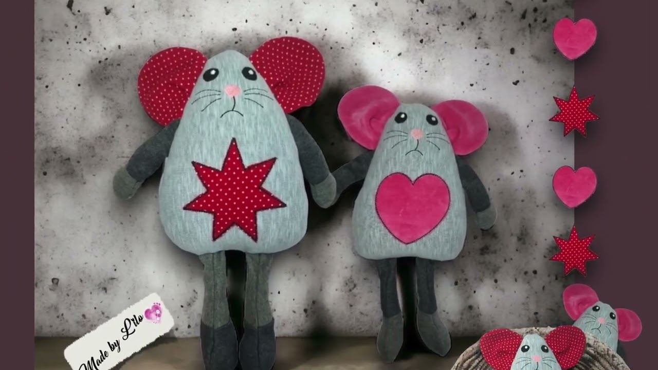 Stickdateien Maus Frida ITH Set