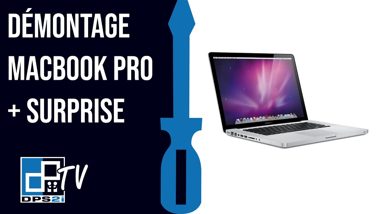 Démontage d'un macbook pro Apple + à l'intérieur une chose surprenante ...