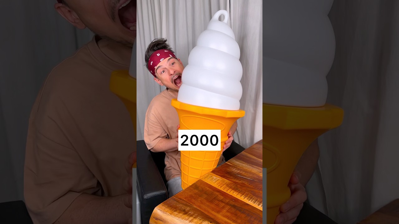 What ICE CREAM SIZE would you choose?😅❤️🍦| CHEFKOUDY