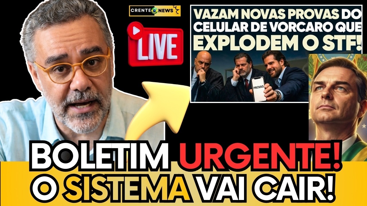 🚨 BOLETIM AO VIVO: VAZOU novas provas do celular de Vorcaro explodem o STF, que é alertado!