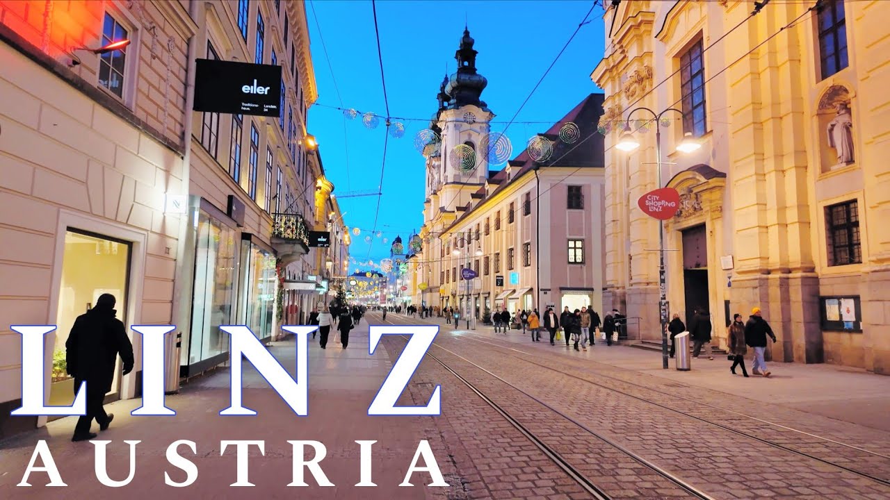 Linz Austria 🇦🇹 Evening Walking Tour 4K UHD 