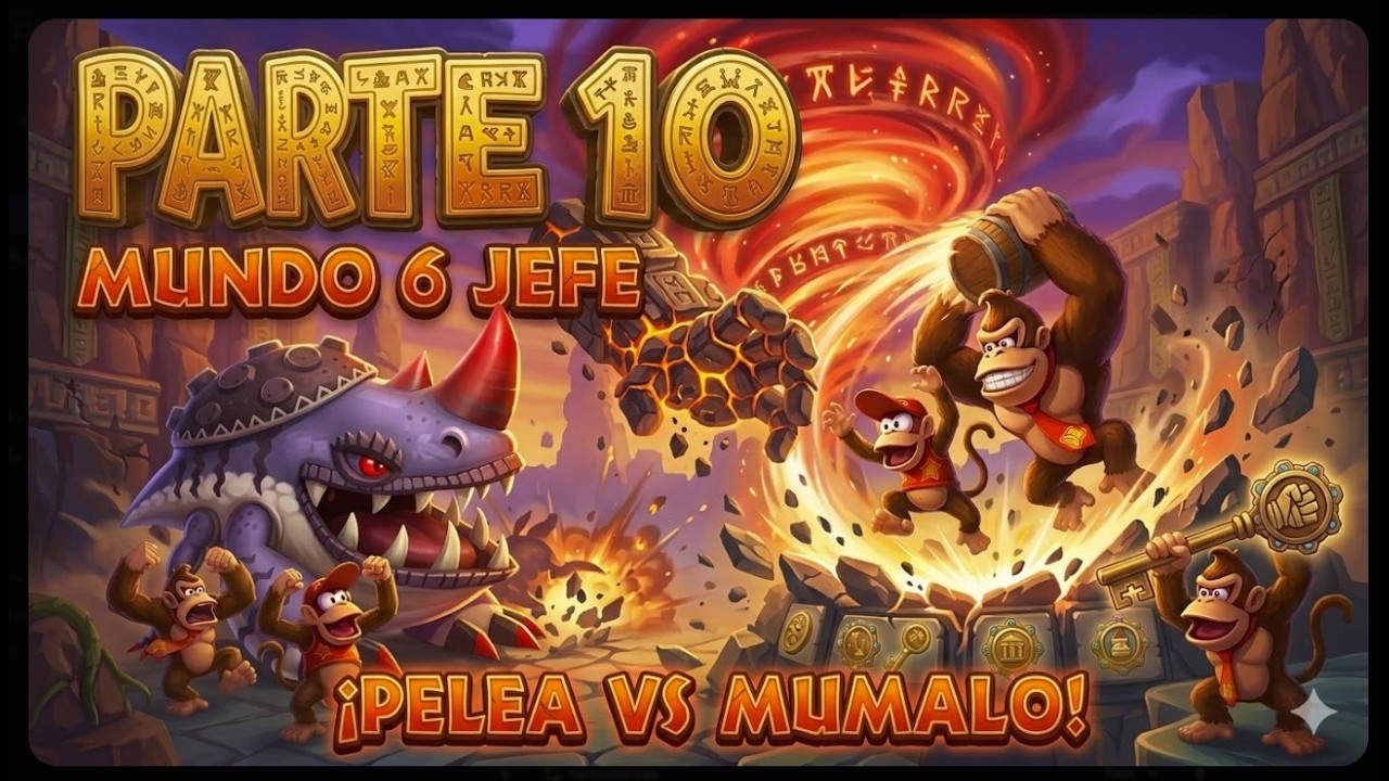 PELEA VS MUMALO Y LLEGAMOS MUNDO 7! - PARTE 10 / DK COUNTRY RETURNS HD
