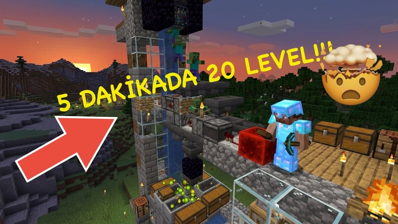 #5 EFSANE XP FARMI YAPTIM |Minecraft Nautilus Adası
