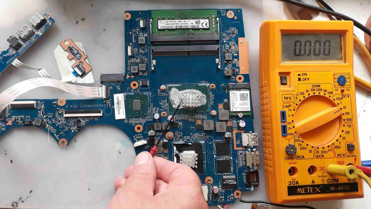Laptop lässt sich nicht mehr einschalten Mainboard Fehlersuche