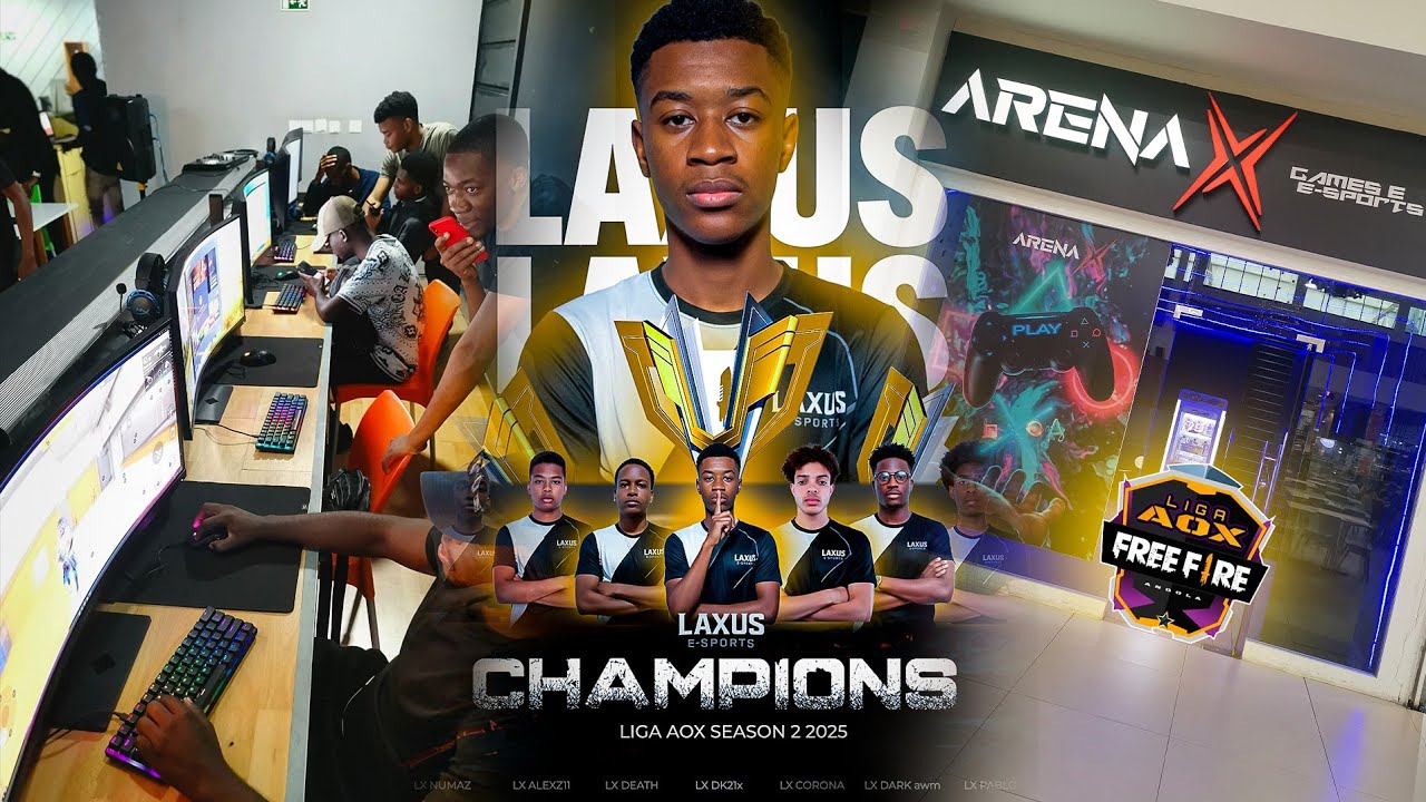 VLOG NO 3° PRESENCIAL FREEFIRE ANGOLA,  LAXUS CAMPEÃ