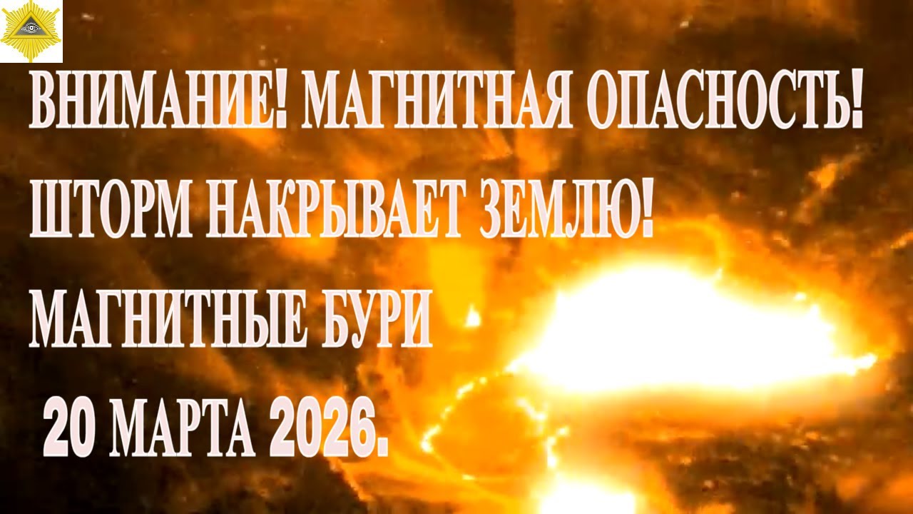 ВНИМАНИЕ! МАГНИТНАЯ ОПАСНОСТЬ! ШТОРМ НАКРЫВАЕТ ЗЕМЛЮ! МАГНИТНЫЕ БУРИ 20 МАРТА 2026.