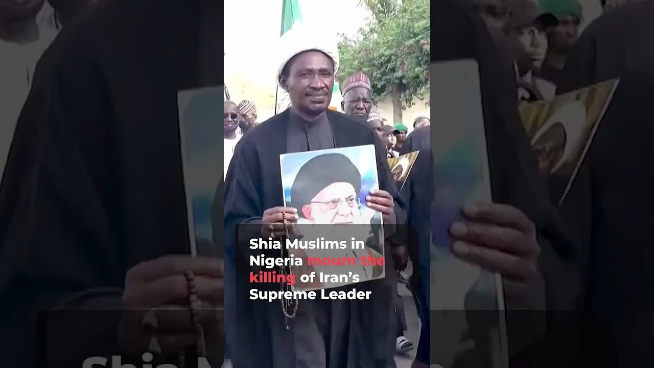 Nigerians mourn killing of Iran&rsquo;s Ayatollah Ali Khamenei | AJ#shorts