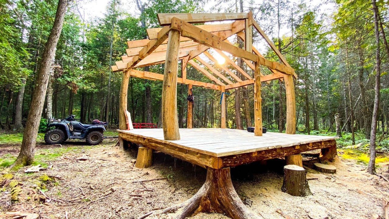 Will Chainsaw-Milled Gazebo Rafters Hold Up Through the Winter? ep45