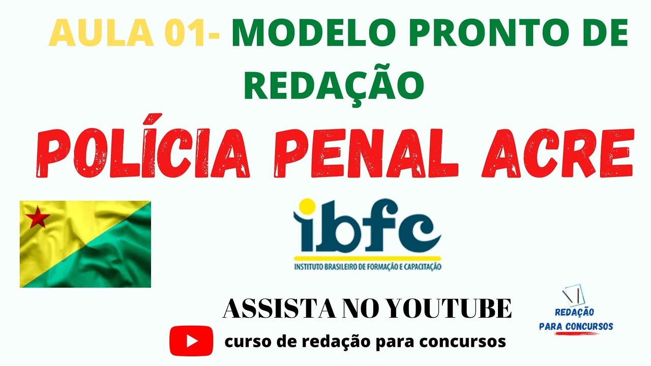  Modelo de Redação Pronta- IBFC 