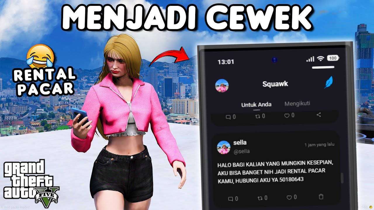 RENTAL PACAR CEWEK - GTA 5 ROLEPLAY