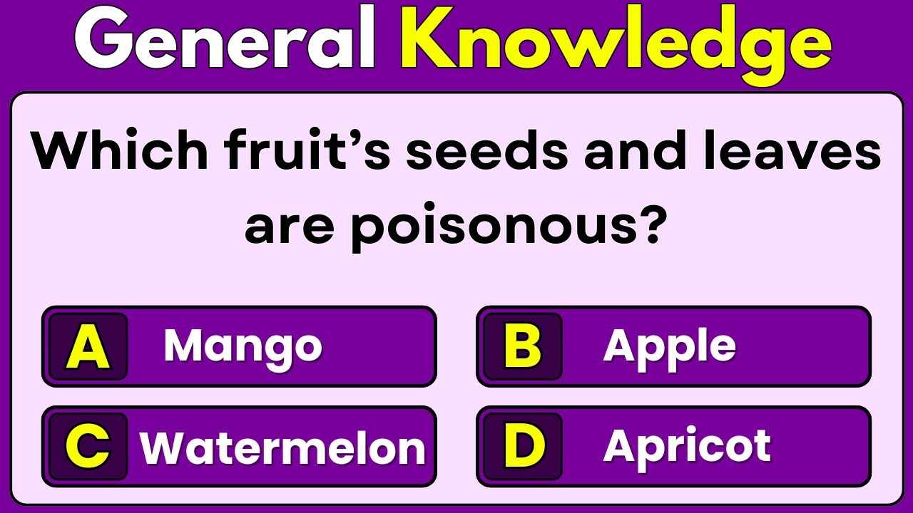General Knowledge Quiz | Mixed Trivia | GK Quiz | Facts | GK | Education | Challenge | Learning