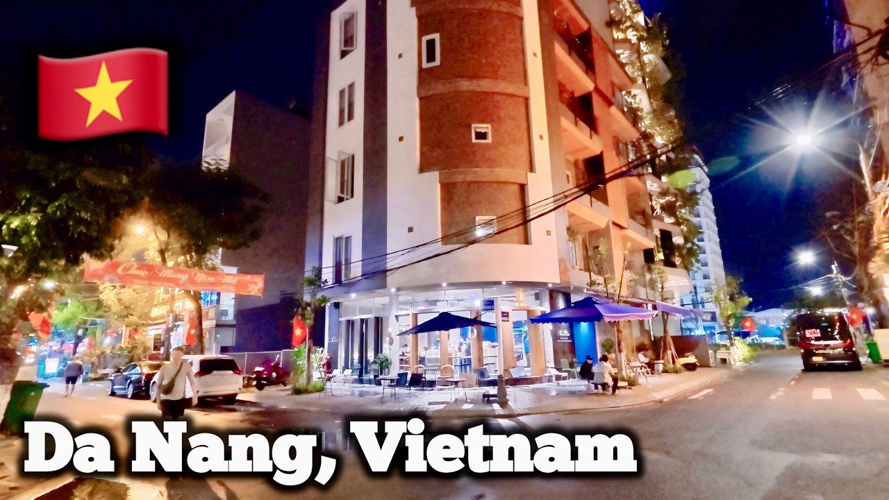 Da Nang at Night After the Rain