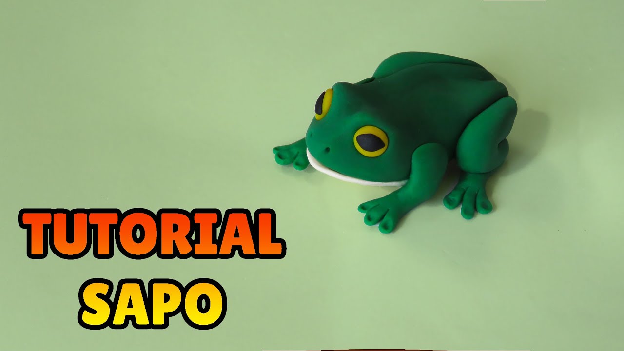 🔴 FAÇA UM SAPO - Tutorial Fácil Biscuit, Pasta Americana, Clay ou Plastilina - DIY