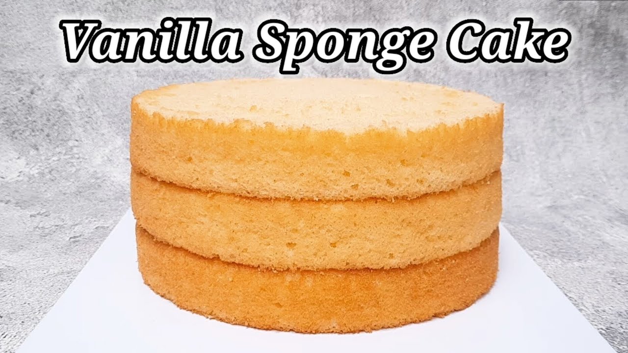 Vanilla Sponge Cake | Base Cake Ulang Tahun | Asli Lembut Banget!