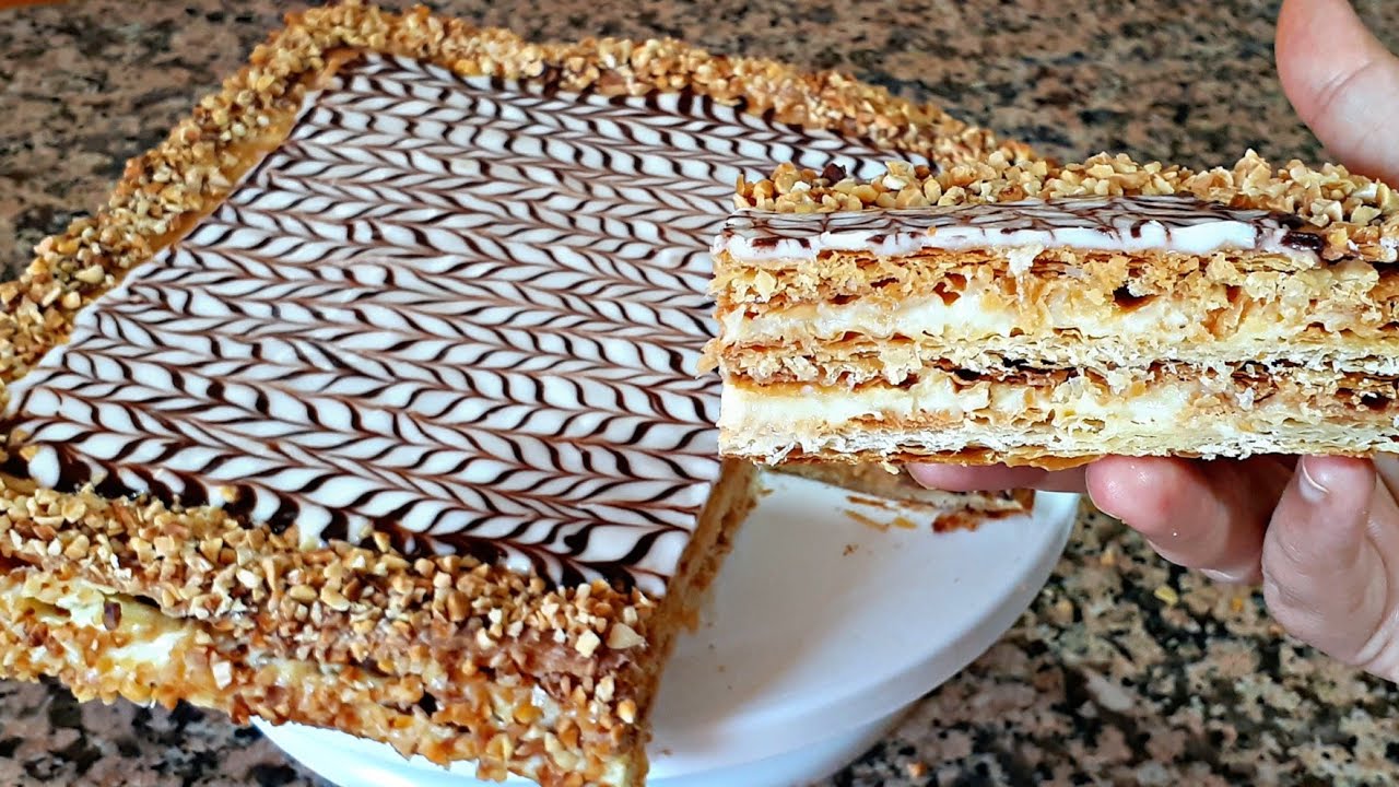 مستحيل تجربيها ومتعاوديهاش🤤 ميلفاي بدون عجين مورق ولا زبدة التوريق بلا طوي ولوي‼️ وجديها بكل ثقة 🥰