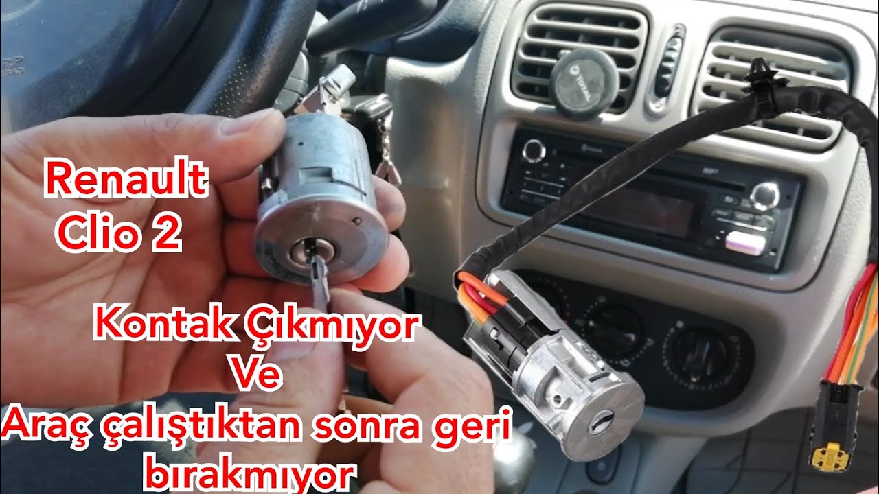 #renault #clio Kontak Arızası Kontak Çıkmaması Çalıştıktan sonra Takılı Kalma Durumnda izlenecek yol