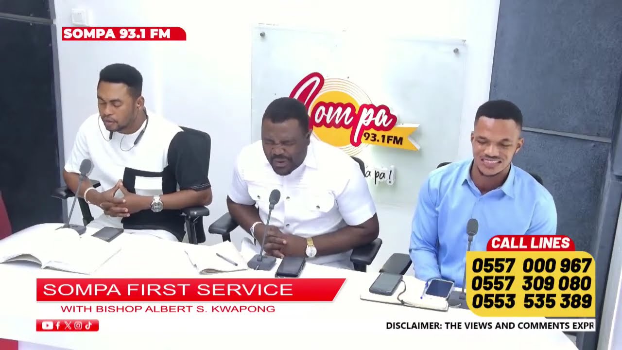 SOMPA FIRST SERVICE WITH BISHOP ALBERT SACKEY KWAPONG LIVE ON SOMPA 93.1FM/TV || 15-01-26