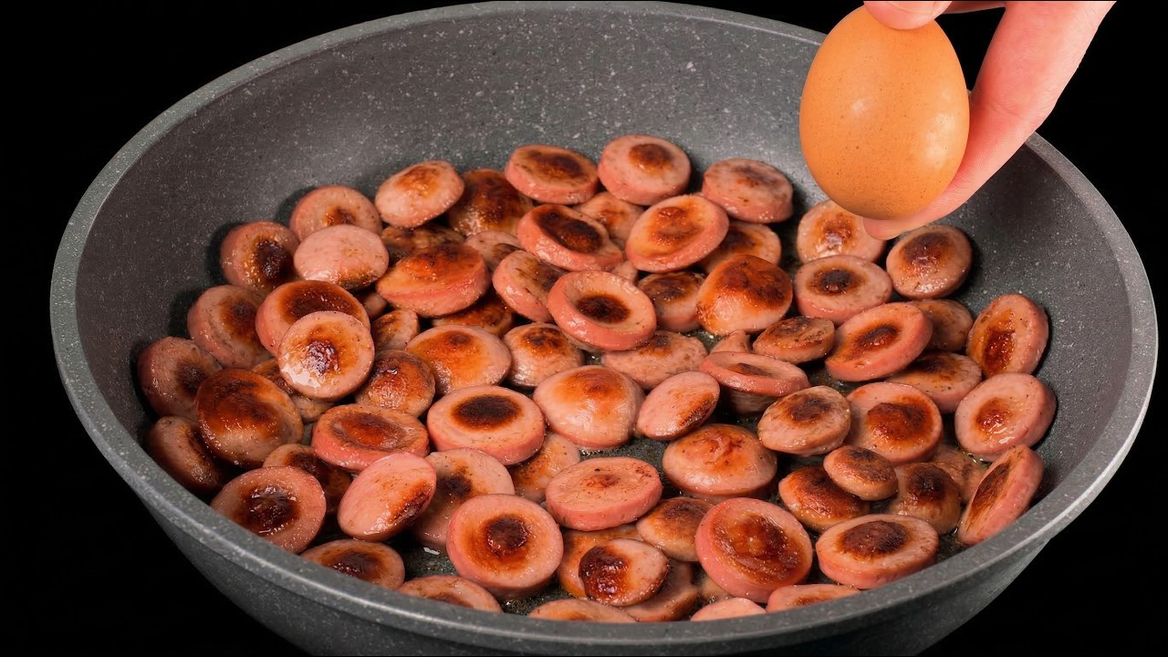Hast du 2 Eier und Würstchen? Ich koche dieses einfache Rezept 3 mal pro Woche!