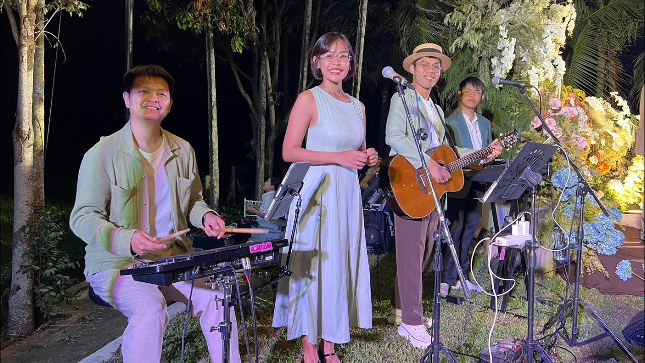 งานแต่ง ดนตรีในสวน บทเพลงรัก Cover By POPPULAR Acoustic Band วงดนตรีงานแต่งเชียงใหม่ ลำพูน ลำปาง