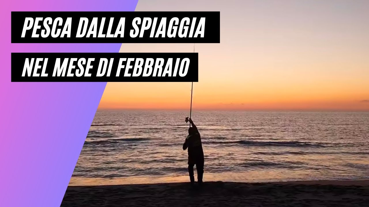 PESCA DALLA SPIAGGIA NEL MESE DI FEBBRAIO