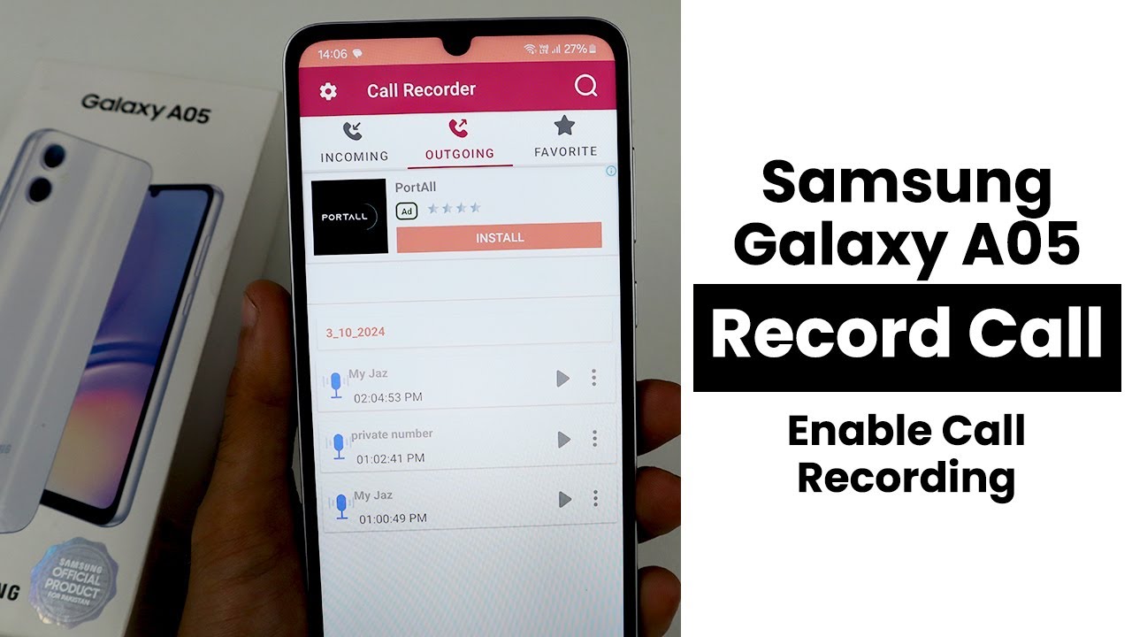 How to Record Calls In Samsung Galaxy A05 | Enable Call Recorder