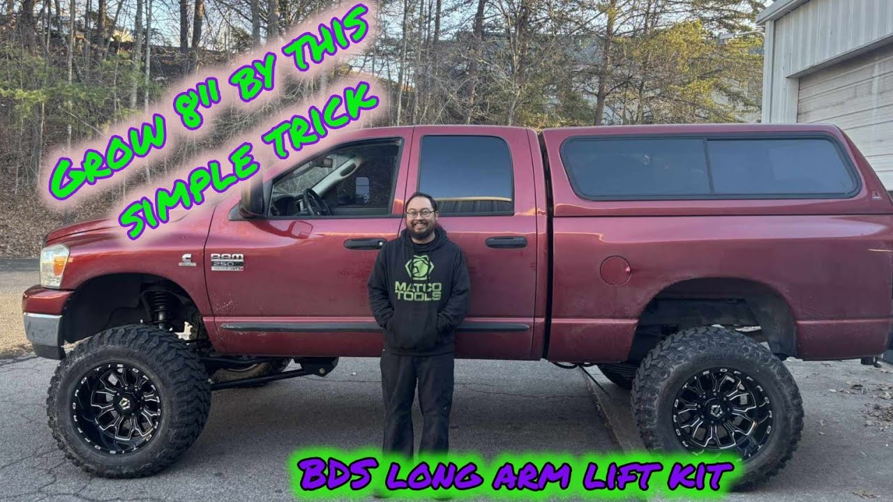 3RD Gen RAM 2500 5.9L Cummins G56 BDS 8 IN Long Arm LIFT Kit Install W/ TIS FORGED Wheels