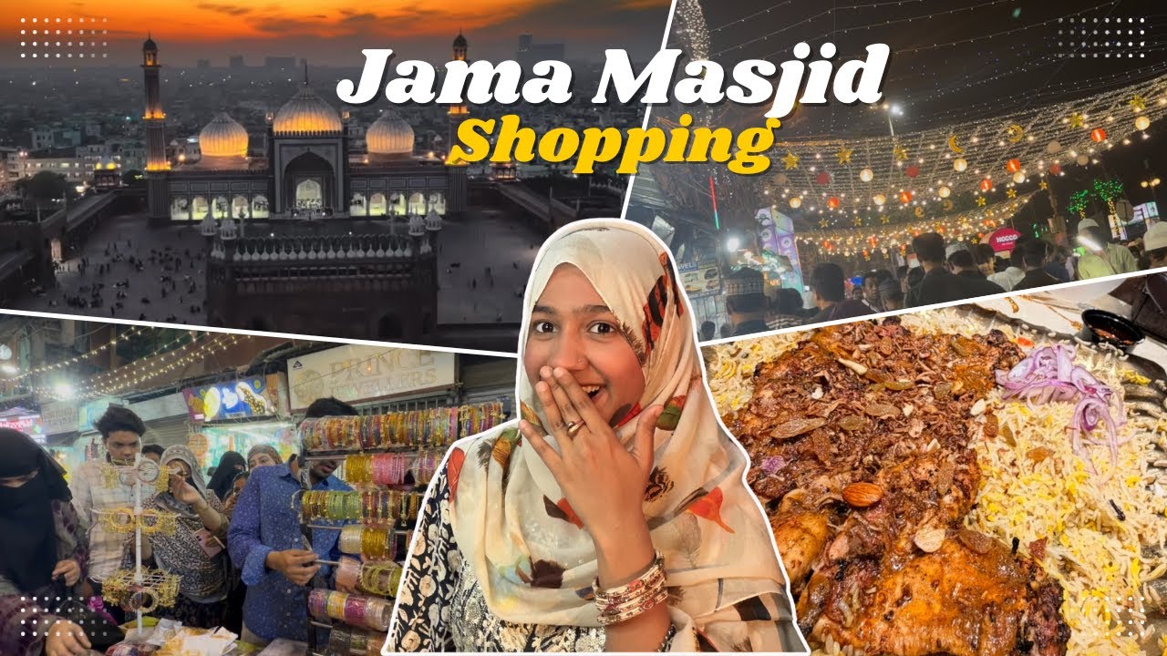 Jama Masjid Shopping Eid Vlog 🛍️ | Affordable Pakistani Suits, Kashmiri chudiyan & Food in Delhi
