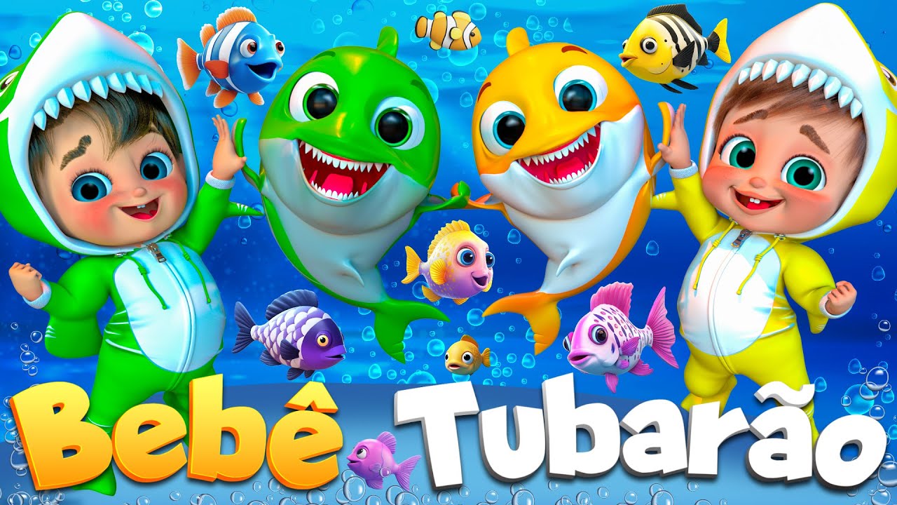Bebê Tubarão Aprender e Brincar  @SuperLucaPortugues #rimasinfantis #musicasinfantis