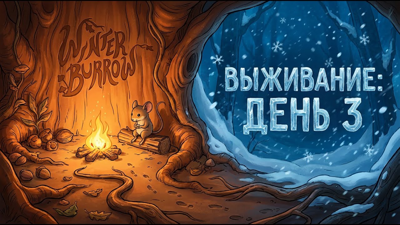 WINTER BURROW #3 - В поисках тетушки и не только! 🐭 Продолжаю выживать в снегах