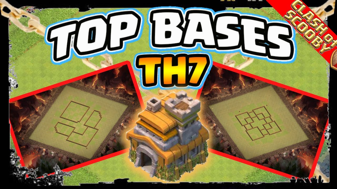 {#2} TOP 6 BASES HDV 7 FARM, RUSH ET GDC | LES MEILLEURES BASES TH7 | Clash of Clans FR 🇫🇷
