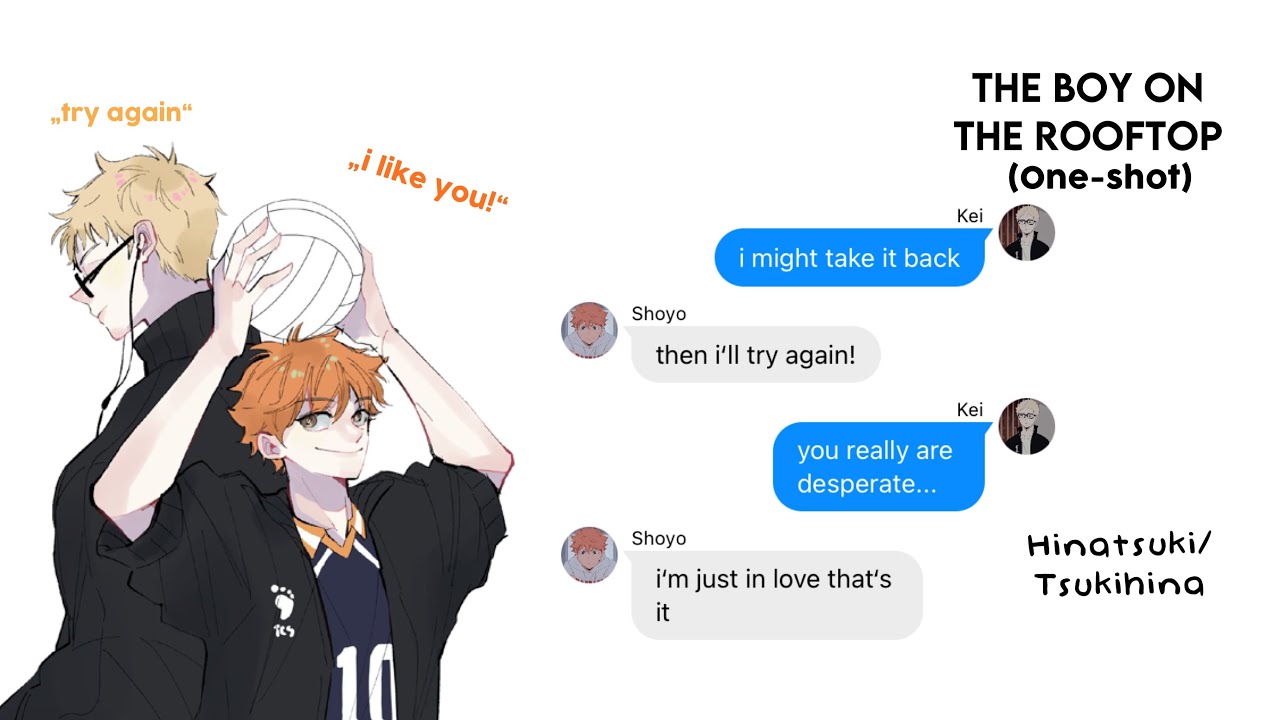 The boy on the rooftop|One-Shot|Tsukihina•Hinatsuki||Bakashimaa