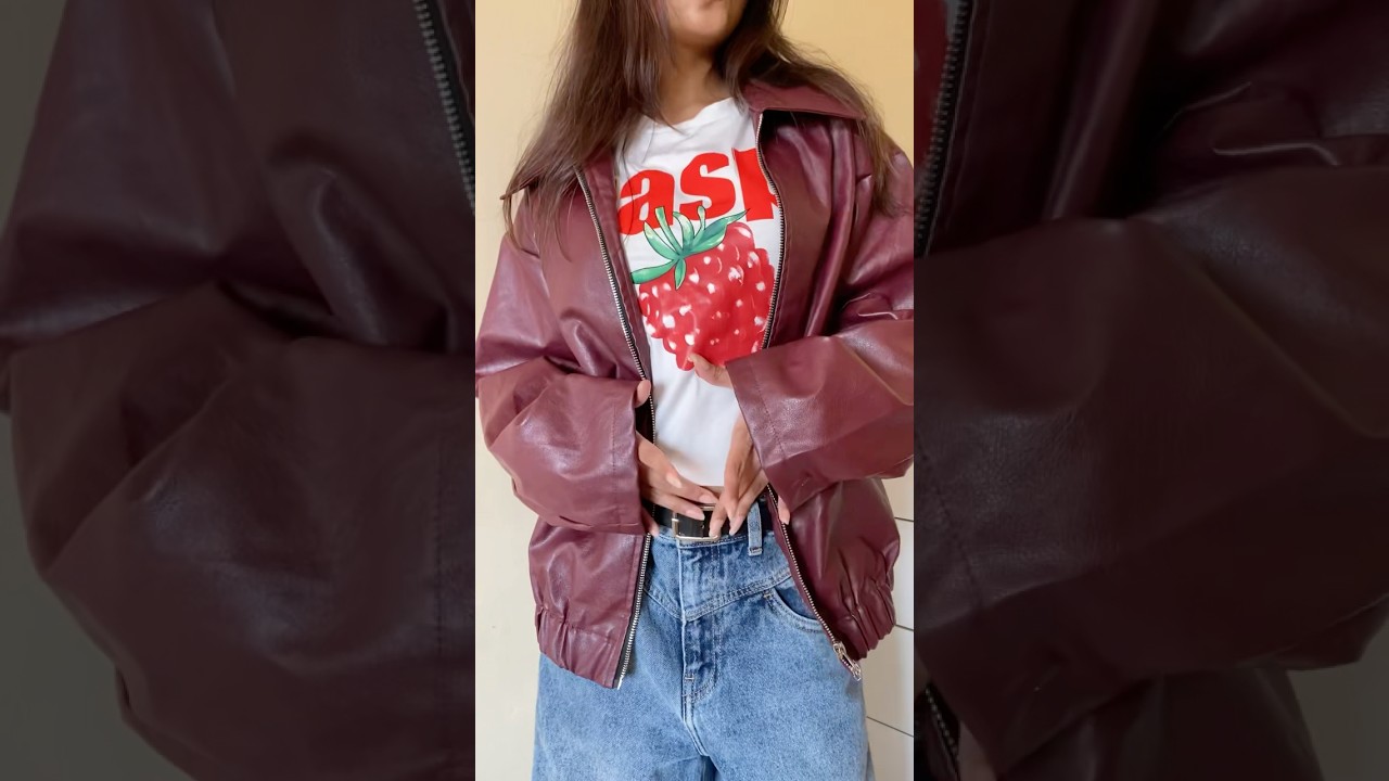 Viral Pinterest cherry red jacket 🍒😍 