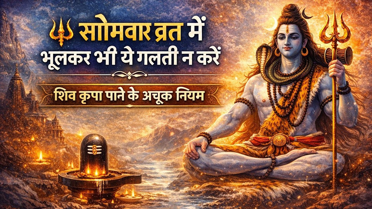 LIVE | सोमवार व्रत के अचूक नियम 🔱 | ये गलती भूलकर भी न करें | Bhakti-Darshan1008 is live #live