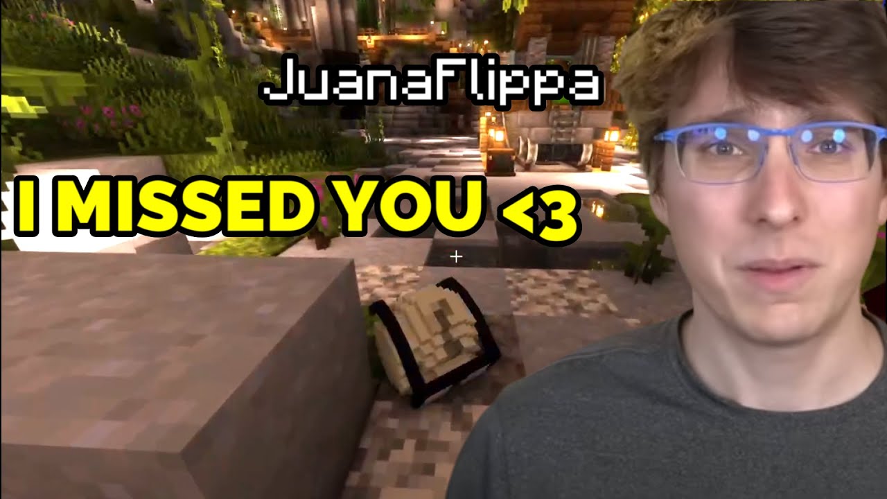 Slimecicle Sees Juanaflippa for his birthday on QSMP Minecraft