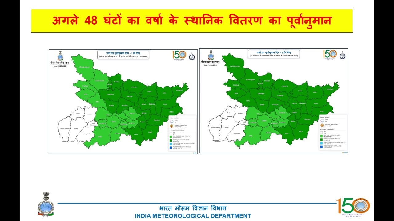 Bihar State Weather Discussion | Bihar Weather Update May 26, 2026 📢