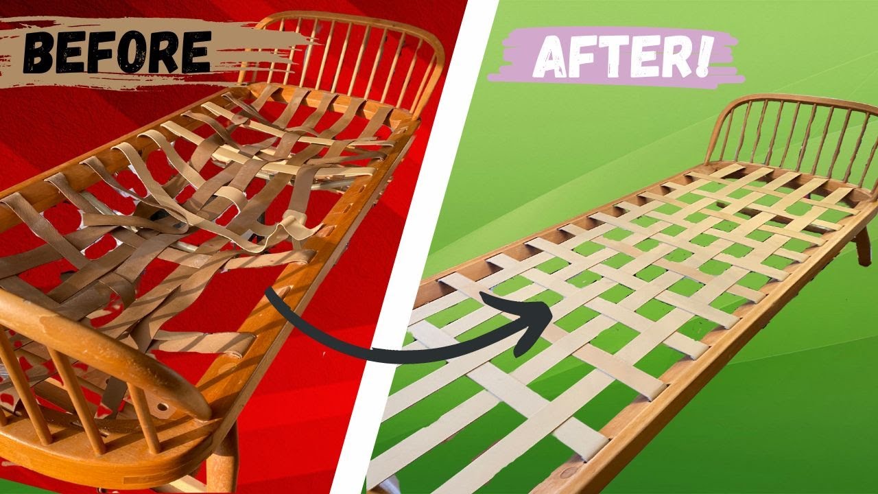 Re-webbing Ercol day bed - Method, how to