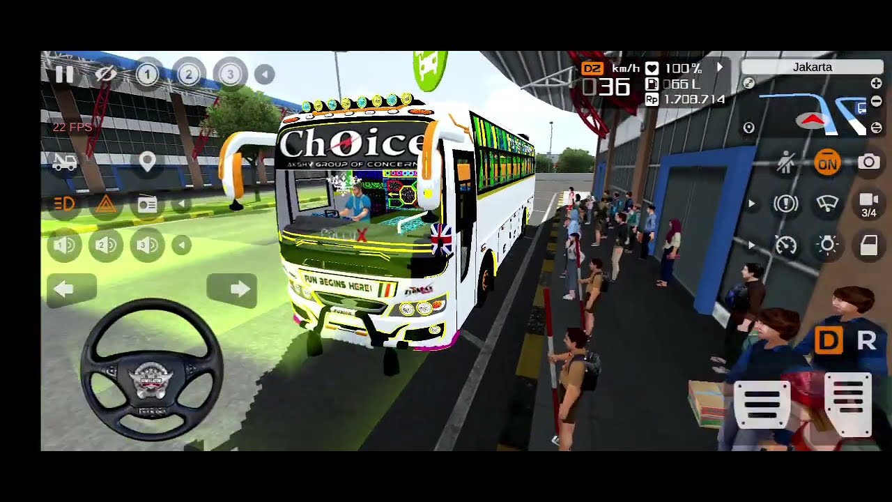💥 no.1 choice bus simulator indonesia android game play video 