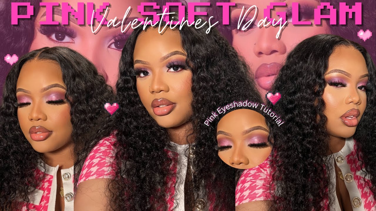 Romantic Pink Soft Glam Makeup Tutorial 💕 Perfect for Valentine&rsquo;s Day | DETAILED
