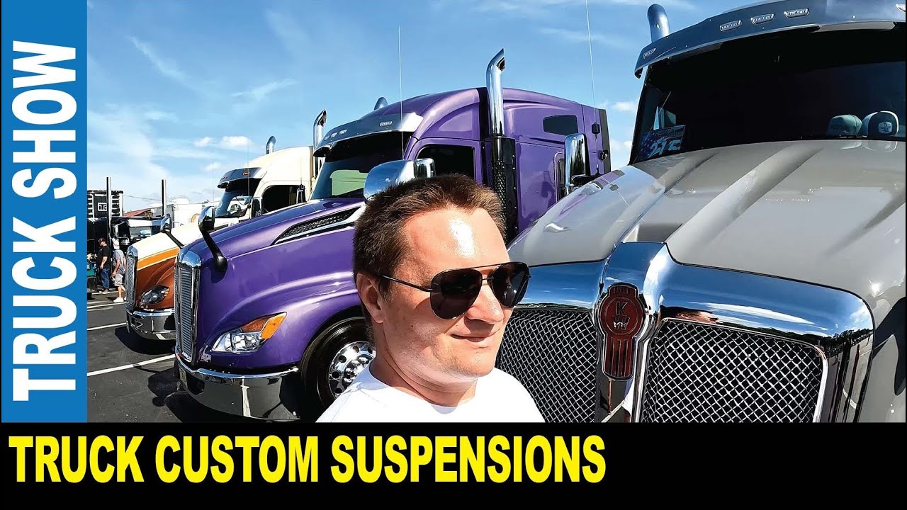 Bouncing heavy commercial trucks with custom suspensions at the show | Jarek in Wildwood Florida USA