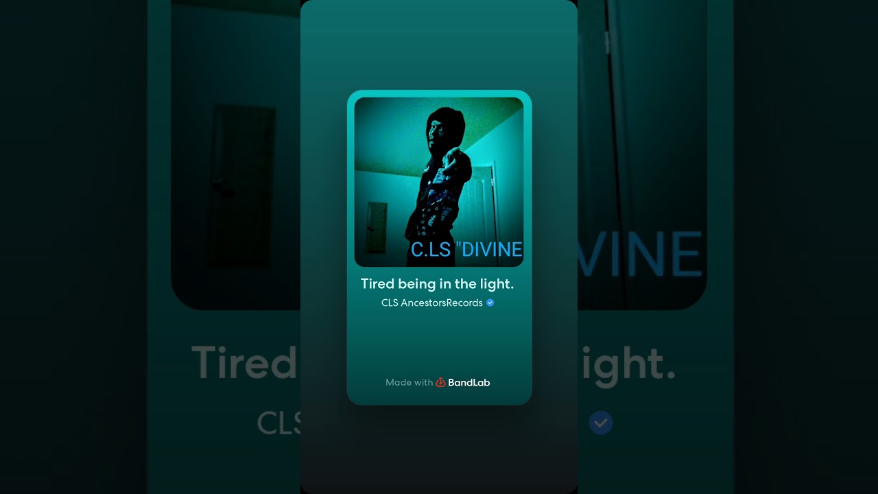 Tired of being in the light (Official Audio)