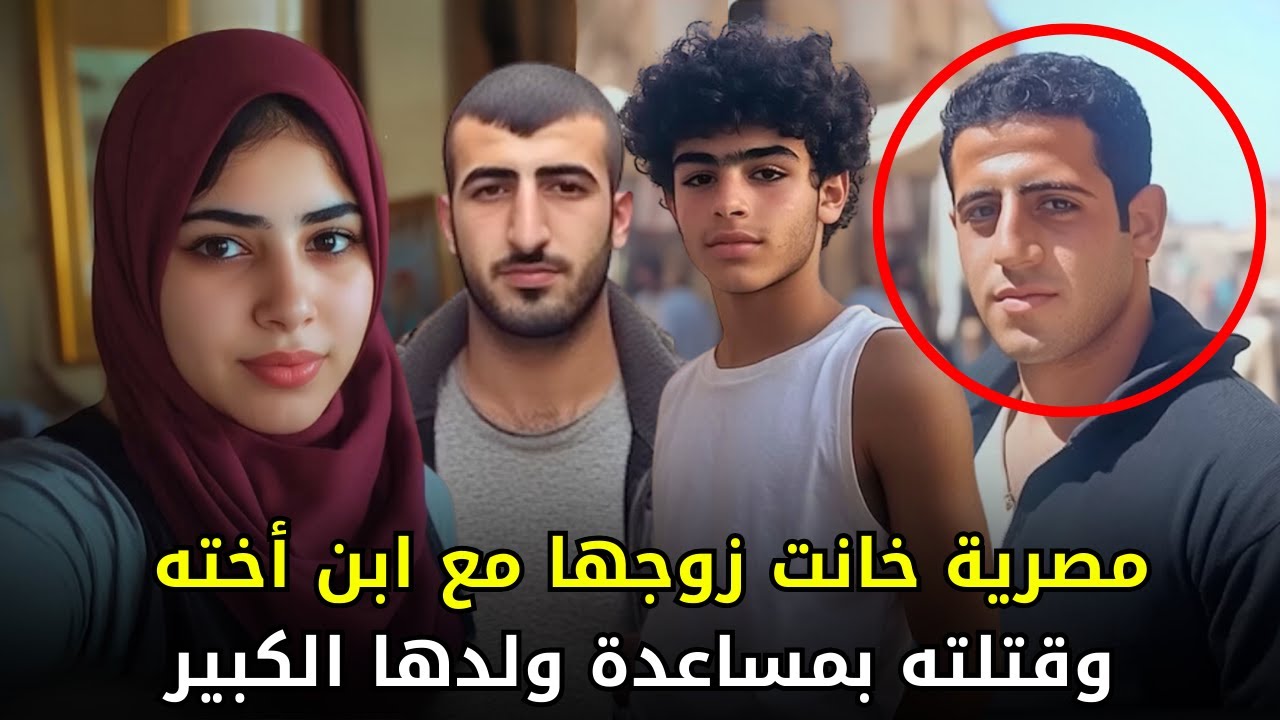 امرأة مصرية تخون زوجها مع ابـــ,, ــــــن شقيقته وتتآمر معه ومع ولدها الكبير للتخلص منه !!